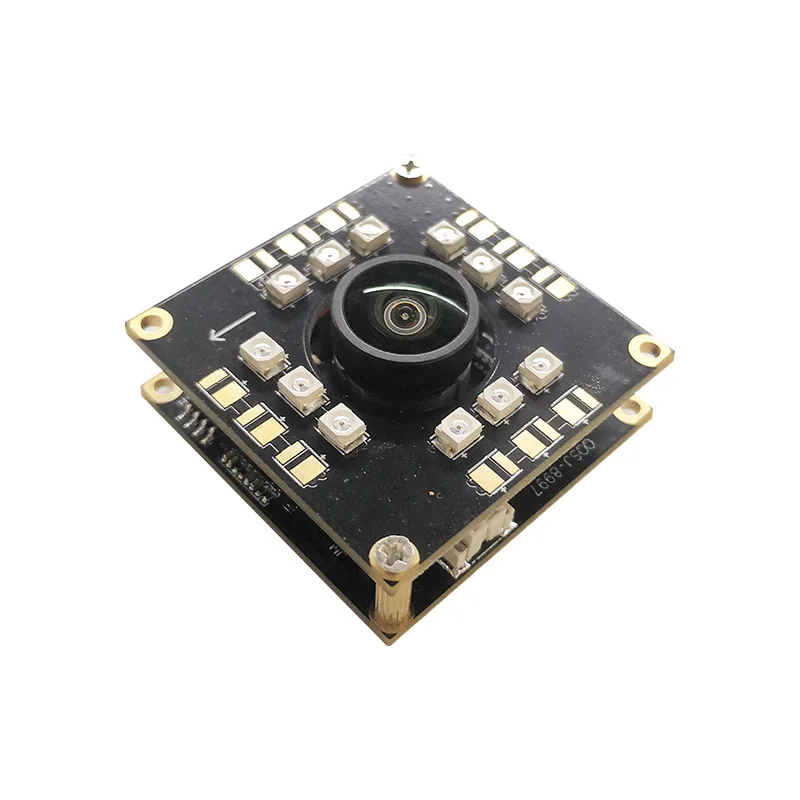 720P 120fps OV9281 Monochrome Global Shutter CMOS Compact USB Camera Module with IR LED for Industrial Barcode Scanning