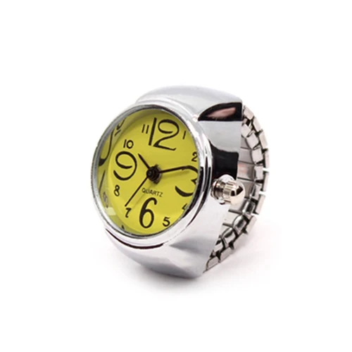 Fashion Women Men Ring Watch Stretch Quartz Finger Watches Rings Jewelry Gifts