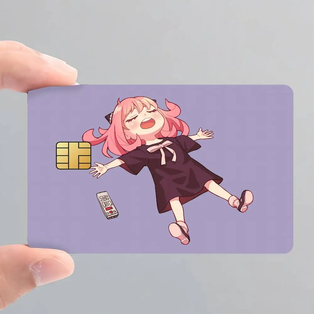 Anya Forger S-SPY-Y X F-FAMILY-Y Poster Credit Card Skin Stickers for Bank Access Protective Film Cover Sticker Surprise Gift