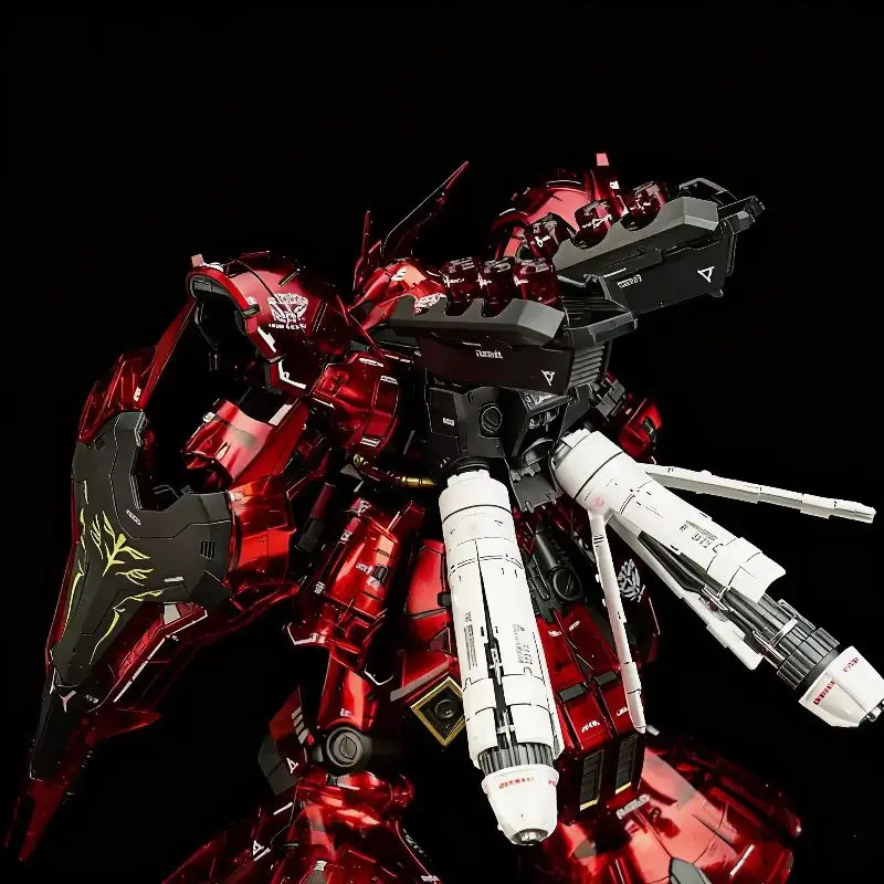 Hot Rg 1/144 Sazabi Clear Color Mechanical Core Plating Assembly Model Kit Action Figure Desktop Decoration Trendy Toy Gift image 6