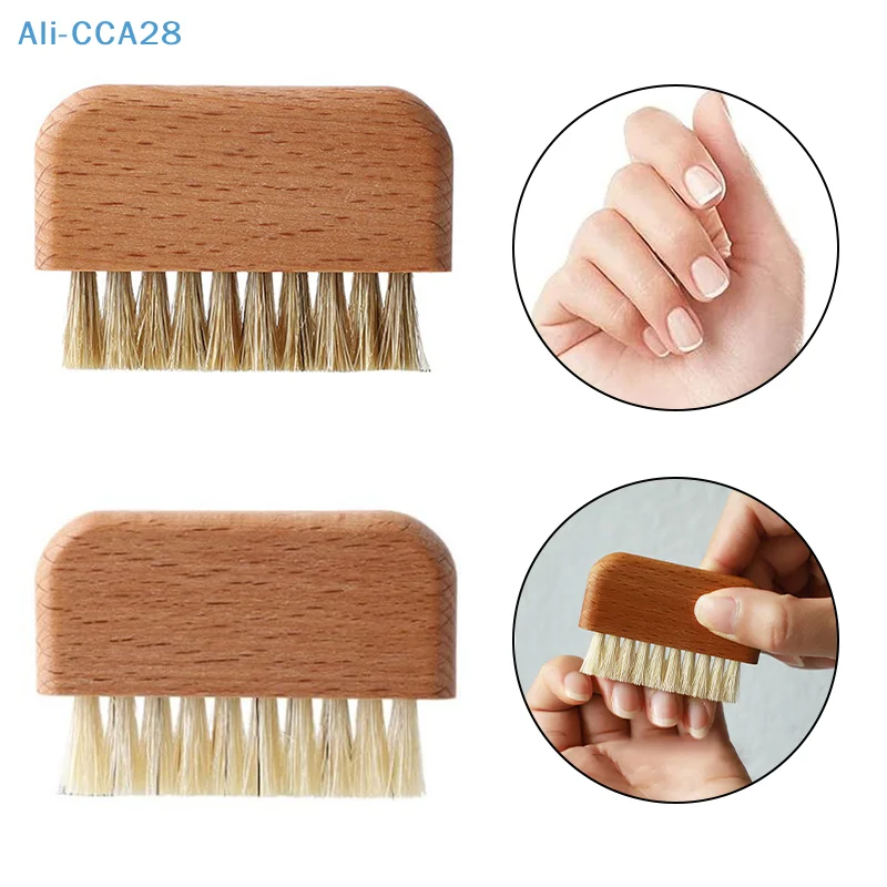 

Bristle Nail Brush Wood Nail Brush Foot Dead Skin Grinding Scrubbing Tools Nail Art Accessories Cleaning Brush Manicure Supplies