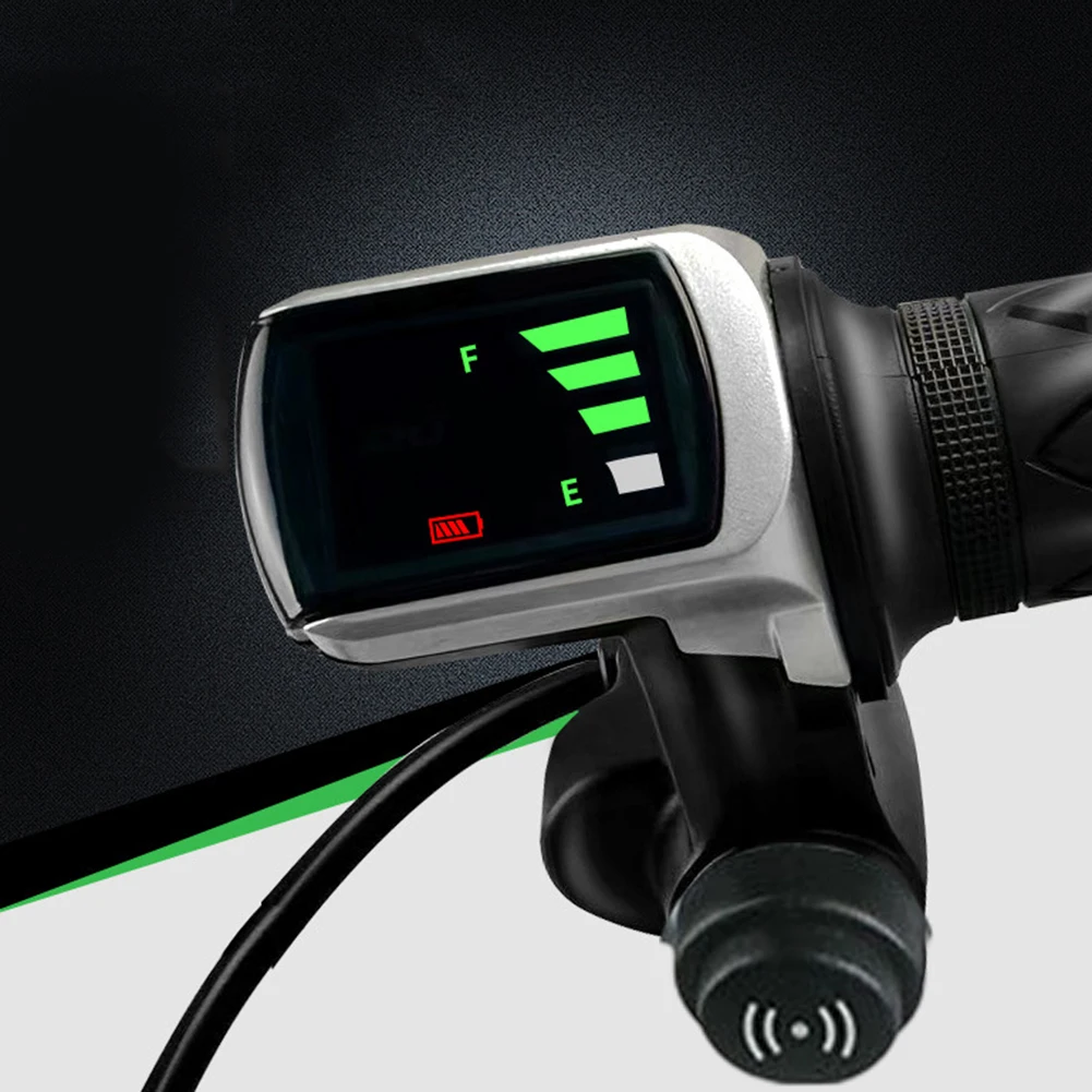 

6 Pin Waterproof Interface E-Bike Throttle Grip Compatible With 48V Systems NFC Card Included 48V Throttle For Motorcycle