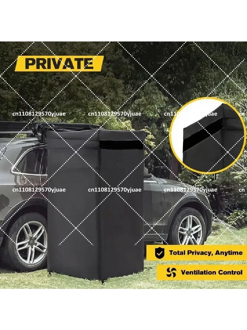 Adjustable Height Car Side Toilet Tent Easy Setting Camping Shower Sunshade for Outdoor Travel