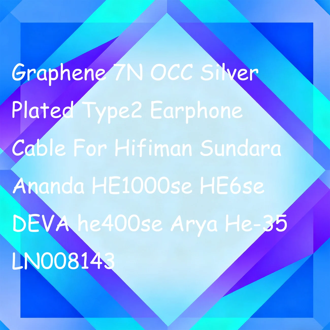 

Кабель для наушников Graphene 7N OCC с серебряным покрытием, тип 2, для Hifiman Sundara Ananda HE1000se HE6se DEVA he400se Arya He-35 LN008143