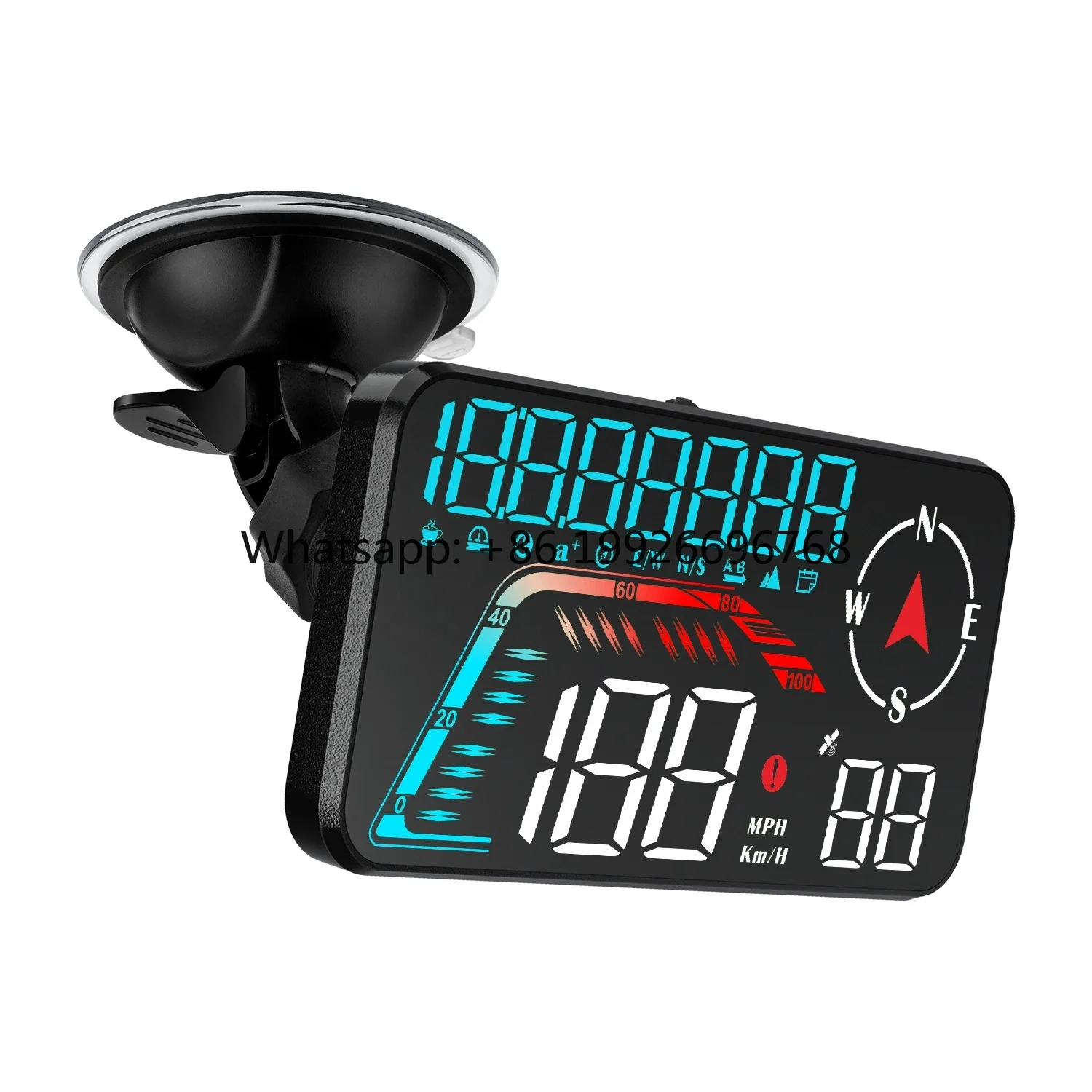 WiiYii 2024 G12 USB Plug and Play 5-inch GPS Head up Displays HUD Car Smart Speed with Warming Feature