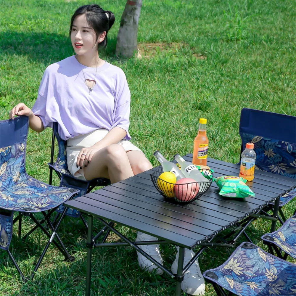 Portable Folding Camping Table And Chair Set Folding Card Table And Chair Set Barbecue Camping Oversized Picnic Table And Chair