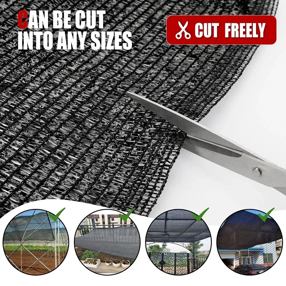 UV Resistant Shade Cloth for Garden Greenhouse Barn 4 X 6 M Wide, Protects Plants and Poultry from Harmful Sun Rays