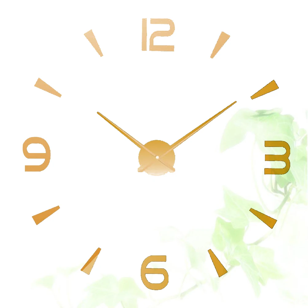 

Acrylic Wall Clock Silent Dial Digital Three-dimensional Decorative Number Round