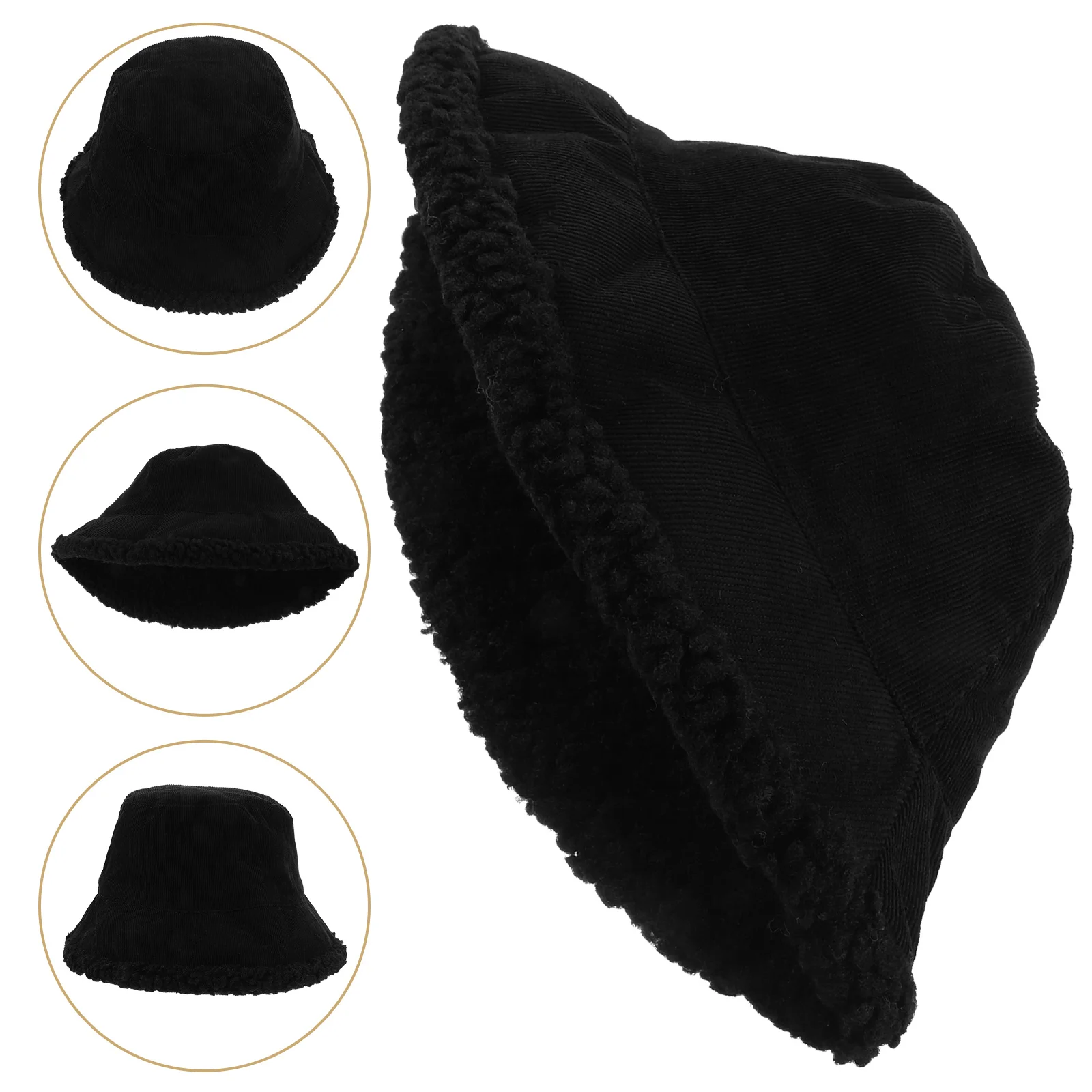 

Warm Winter Autumn Bucket Hat For Men Women Vintage Fisherman Hat Outdoor Windproof Warmth Soft Skin-Friendly Daily Wear