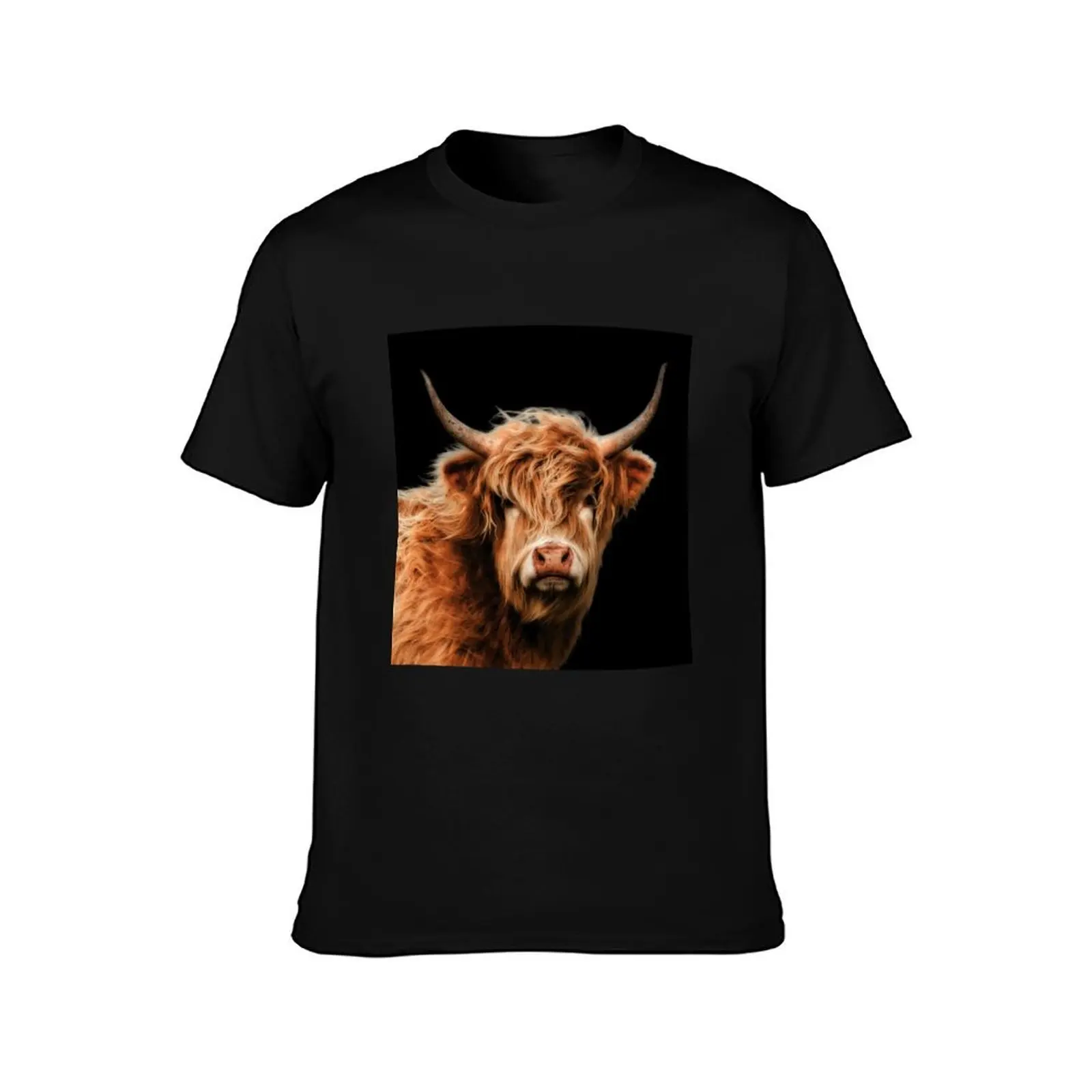 Highland Cow In Colour T-Shirt Lightweight Print T-Shirt