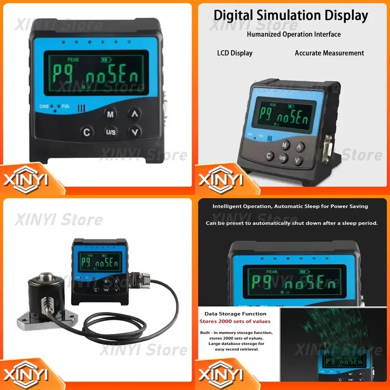 Portable Digital Torque Meter Torque Tester for Production Verification Maintenance and Calibration
