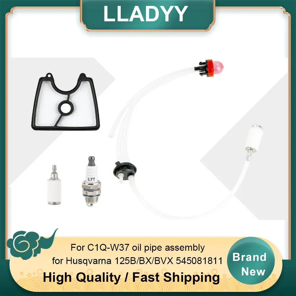 

Fuel Line Kit for Husqvarna 125B 125BX 125BVX - C1Q-W37 Carburetor Compatible 545081811