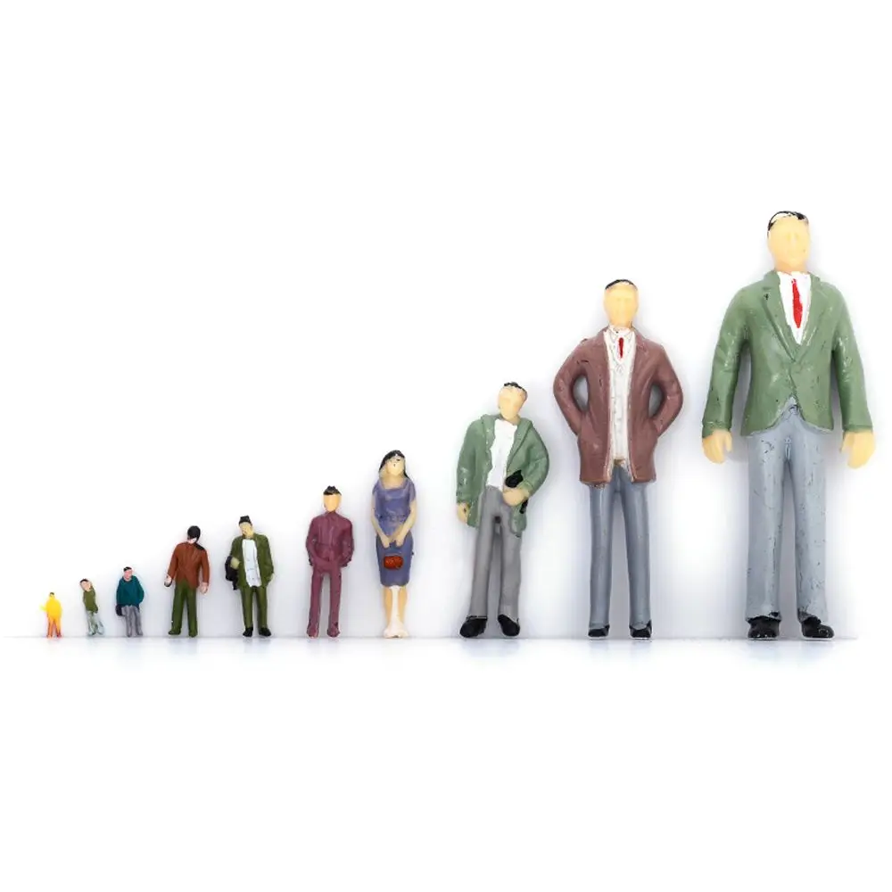 10/20/25/50pcs 1:75/1:50/1:42/1:30/1:25 Scale  Figures Garage Kit DIY Character ABS Model People Figures Building Passengers