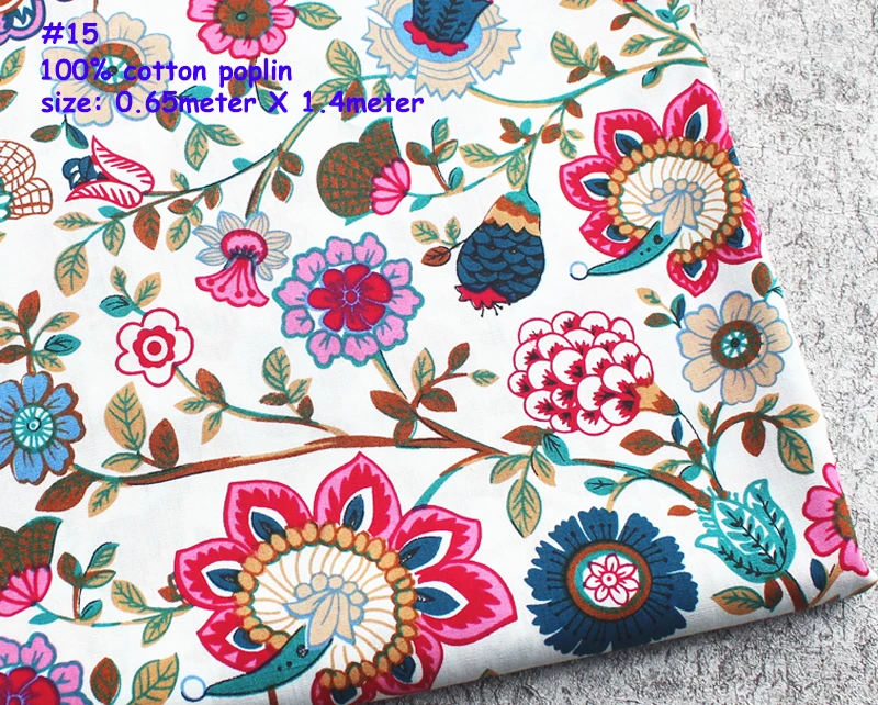 Number-5 SUPER DEALS!! BY PIECE Printed Cotton Poplin Fabric Patchwork view 4
