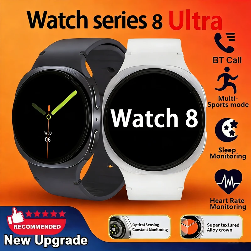 

Smartwatch 8 Mini Watch GPS Track Smart Watches For Men Women Sports Heart Rate Bluetooth Call NFC IP68 Waterproof Compass Band