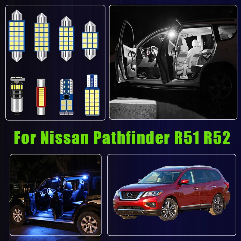

Светодиодные лампы для салона и багажника Nissan Pathfinder R51 R52 2005-2020: аксессуары для освещения салона и багажника