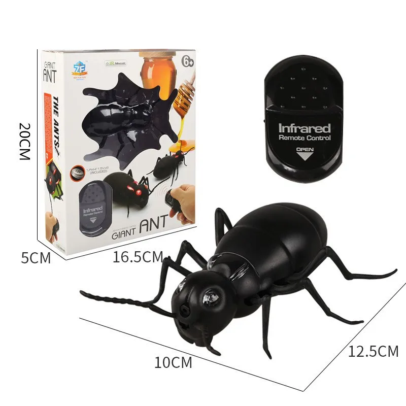 Funny Novelty Simulated Animal Infrared Remote Control Cockroach Spider Ant Electric Prank Children\'s Trick Party Toy