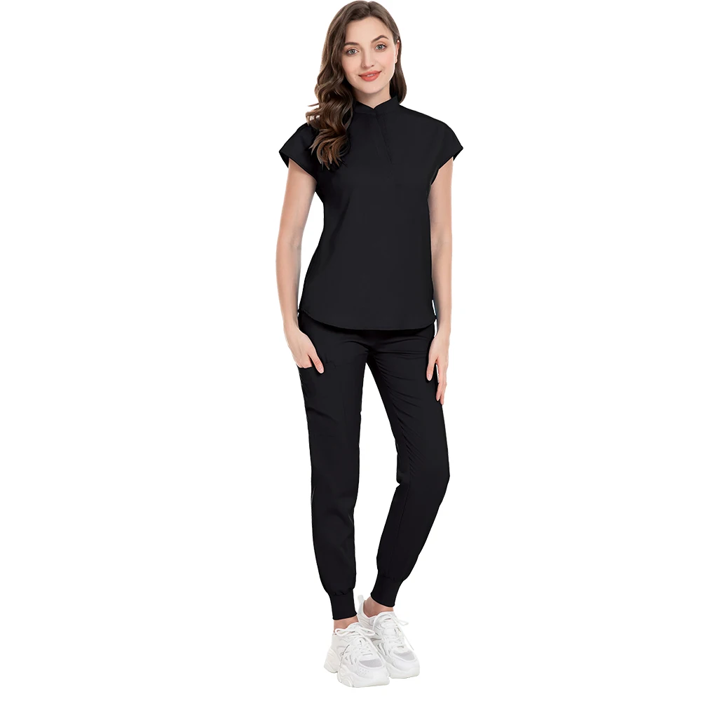 Разноцветные скрабы, униформа, топы с короткими рукавами + брюки, униформа для кормления, женский зоомагазин, скраб для врача, медицинская хирургия, спецодежда, набор скрабов