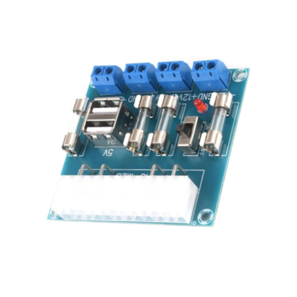 XH-M229 Computer Power Adapter Board Desktop Lead Module with USB Port ATX Power Take-Off Board