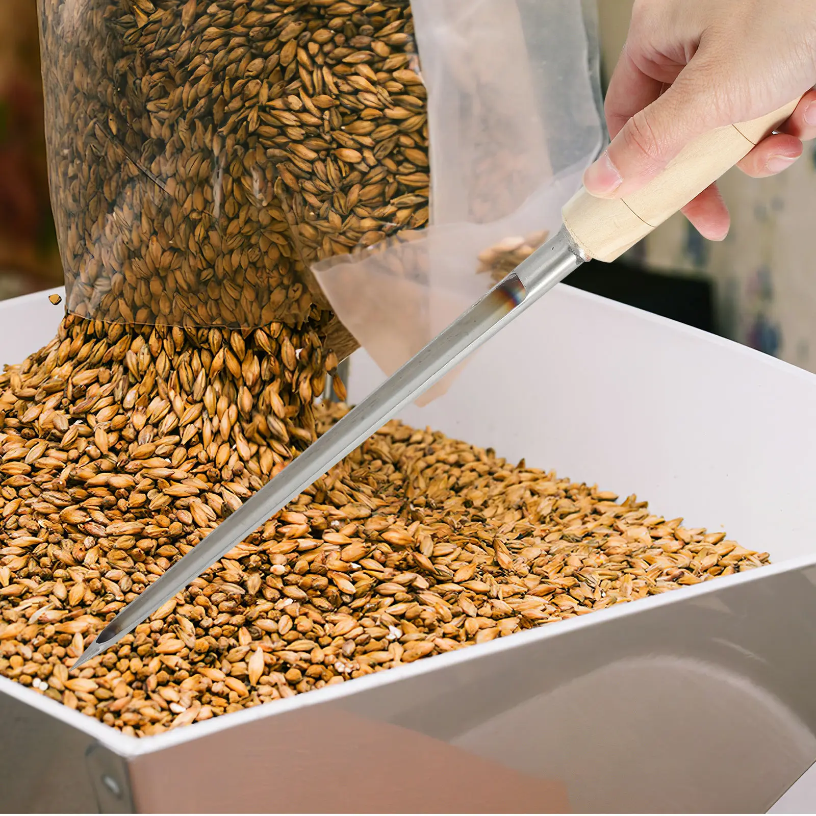 

Stainless Steel Sampler Grain Powder Wheat Agriculture Tool Sampling Tools for Farm Particles Cereal Soil