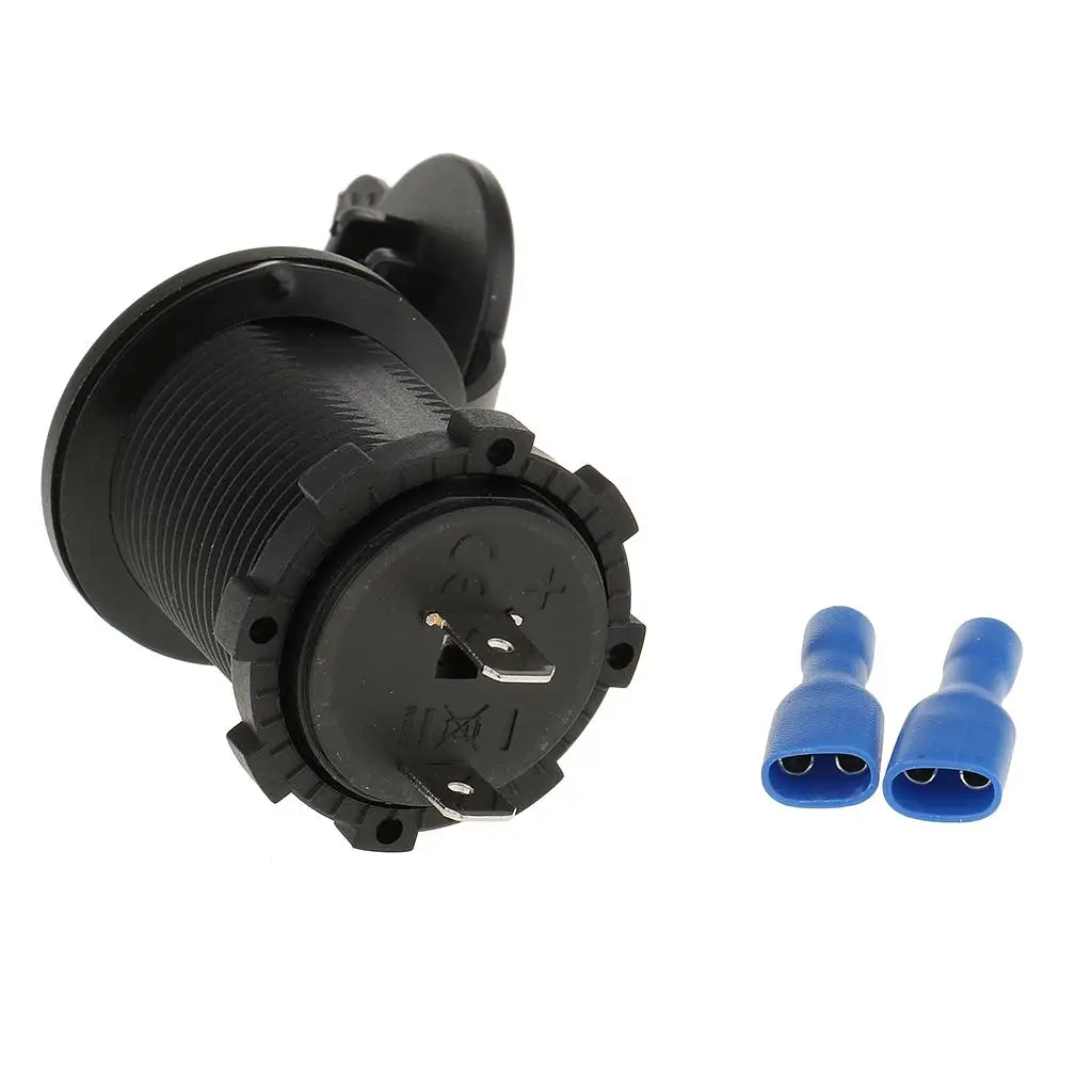 USB Charger Two Port Compact Waterproof Socket Fast Charging Adapter for Car Boat Truck ATV
