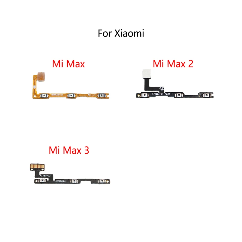 

Power Button Switch Volume Mute Button On / Off Flex Cable For Xiaomi Mi Max 2 3