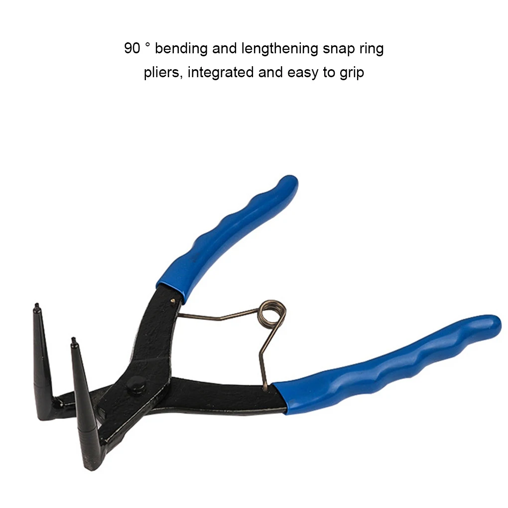 Long Nose Bent Retaining Clip Circlip Removal Tool。Snap Ring Pliers 90° Bent Nose Spring Loaded 90 Degree Circlip