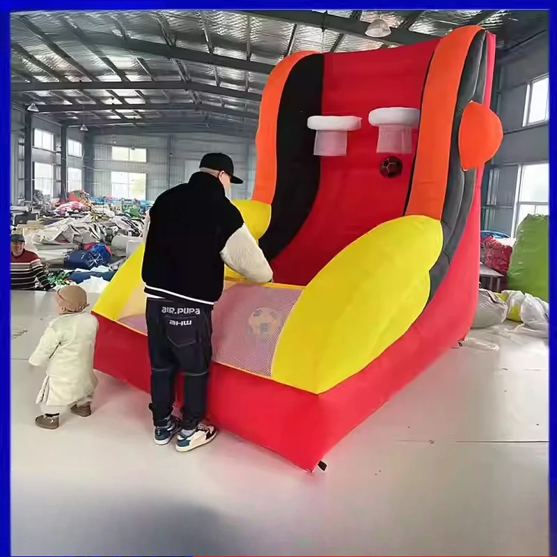 Kids Interactive PVC Inflatable Basketball Hoop Game Set Fun Carnival for Public Occasions & Doorstep Entertainment