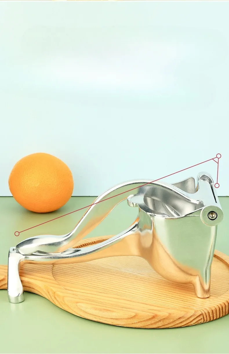 Exprimidor manual para uso comercial y doméstico, aleación de aluminio, exprimidor de frutas para bebés, exprimidor de limón, extractor de jugo prensado a mano