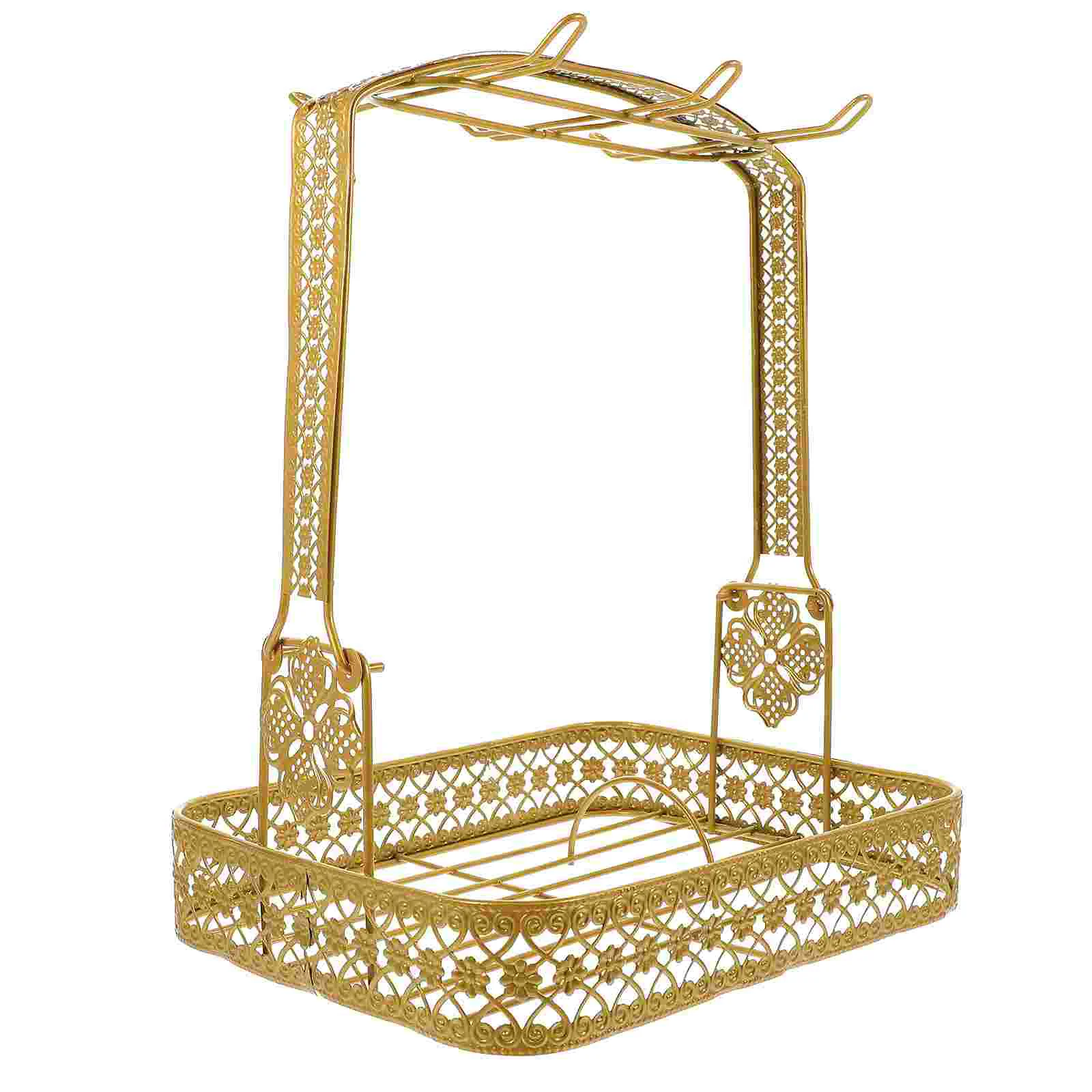 

Coffee Cup Holder Mug Cupboard Organizer For Hanging Tea Rack Display Stand Iron Storage
