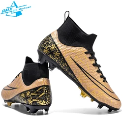 TF/FG  Soccer Shoes 2023 Aldult High Ankle Lawn Football Boots For Men Original Boy Anti-Slip Indoor Training Football Sneakers