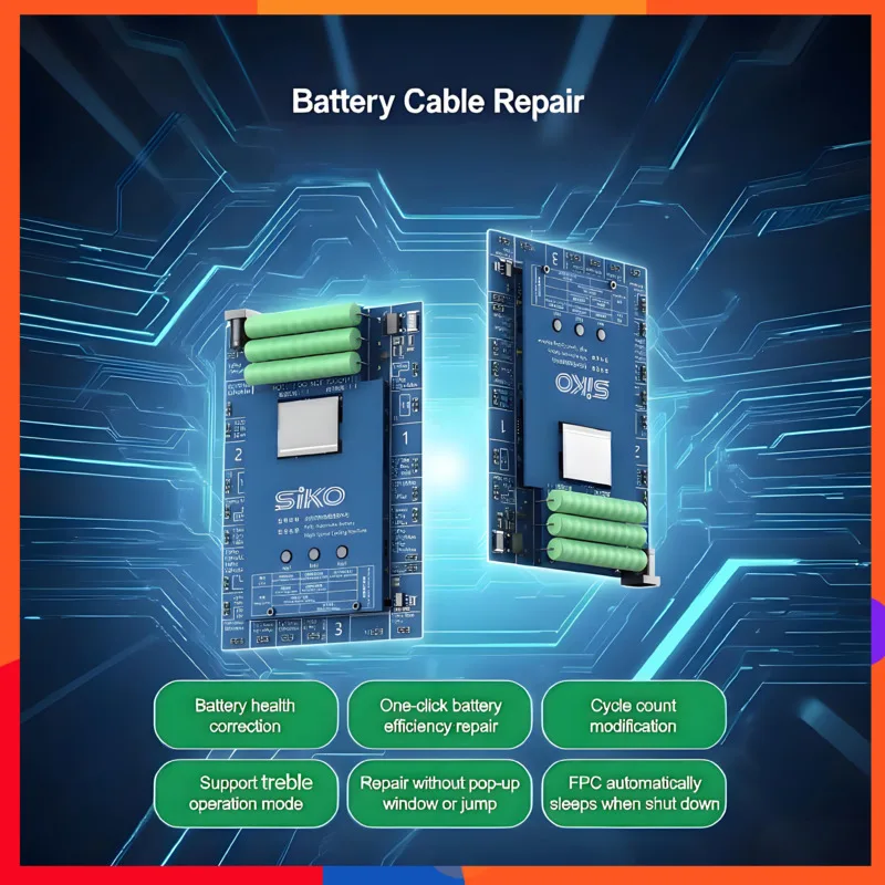 

Автоматический тестер цикла аккумулятора SINKO, совместимый с iPhone, 11-15 минут, трехканальная работа, сверхскоростная зарядка и разрядка ​