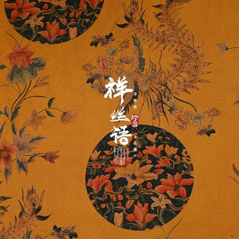 Silk Art's heavyweight traditional method cheongsam clothing gauze fabric