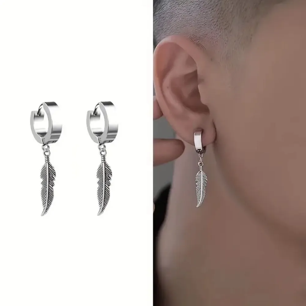 Earrings Male No Ear Hole High End Small Popular Male Personality No Hole Punching Pippy Handsome Single Stud Male Ear Clip