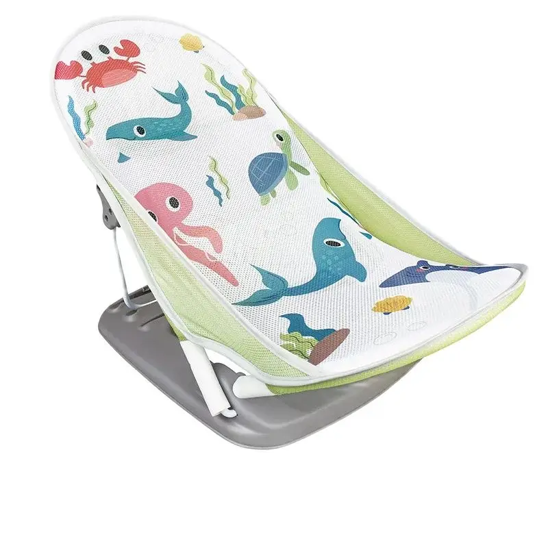 Baby Bath Seat, Adjustable Support for Sink or Bathtub, Ages 0-6 Months up to 20 Pounds, Machine-Washable Sling