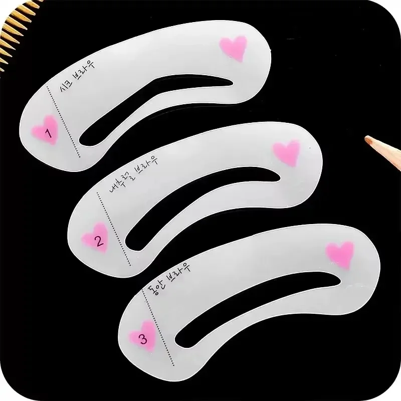 1-6Set Eye Makeup Stencils Grooming Eyebrow Stencil Kits DIY Eyebrow Templates For Women Make Up Beauty Tools Accessories