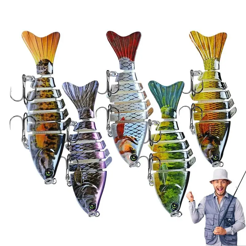 

Realistic Fishing Bait 4X Segmented Robotic Fishing Lures Kit Swim By Itself Slow Sinking Swim Bait For Bass For Freshwater