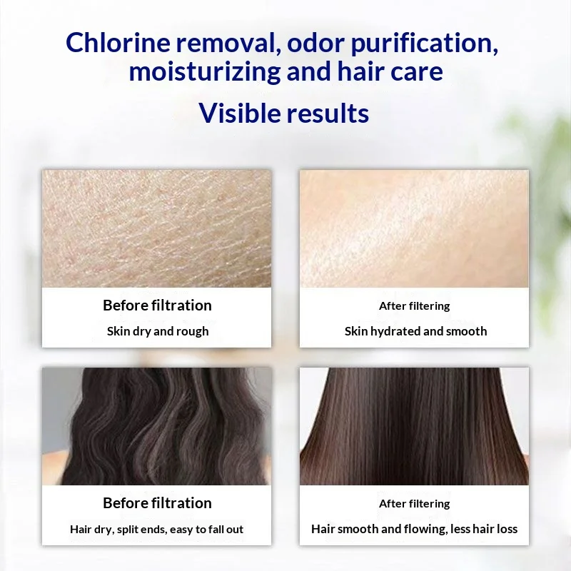 Prefiltro domestico per il bagno, per la doccia con rubinetto del bagno e per la cura della pelle durante il bagno