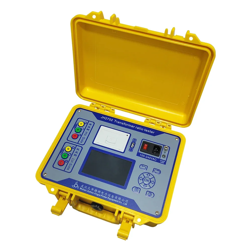 2026 Multi-Function Three Phase TTR PT CT Test Transformer Turns Turn Ratio Tester Test Meter With Built-in Battery Spanish Lang