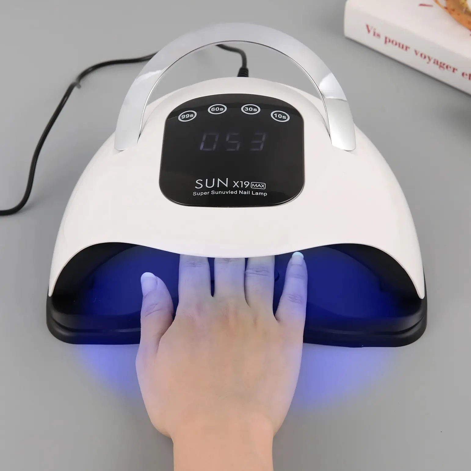 320W Professionele Uv/Led Nagellamp Nagel Droger Nail Fototherapie Machine Dubbele Lichtbron Uv Nail Lamp Voor Nail Art Diy Gebruik