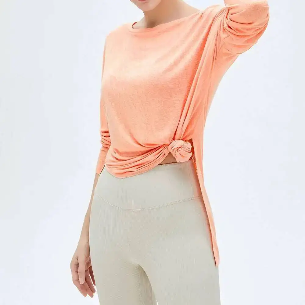 

Свободный дышащий топ Fiess, крутая защита от солнца, легкая быстросохнущая толстовка с капюшоном, футболка для тренировок, одежда для йоги с длинными рукавами