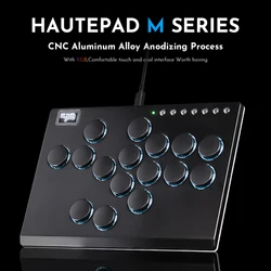 Controlador Hitbox de aleación de aluminio Haute42, controlador de Joystick de juego de lucha, palo de lucha Arcade Ps4 para PC /Ps3/Switch/Steam