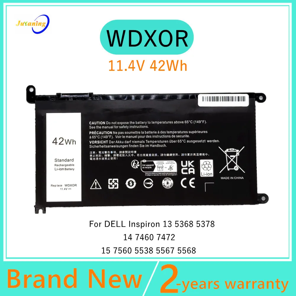 

WDX0R Laptop Battery For Dell Inspiron 13 5368 5378 5379 7368 7378 14 7460 7472 15 5538 5565 5567 5568 5578 5584 3583 7560 7570