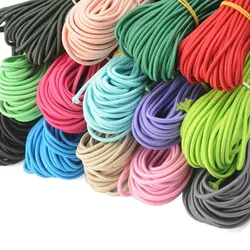 2024 5 Meters 2.5mm Round Elastics Bungee Shock Cord Elastic Rope Rubber Band Strap String Cordon Shoelaces Sewing Accessories