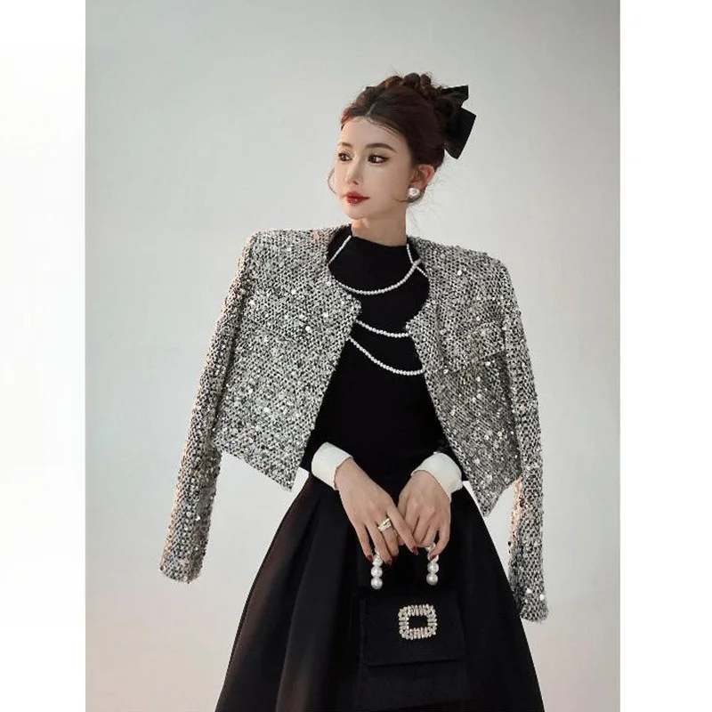 

Винтажное пальто Li Wan в стиле французского шика для женщин: осенне-зимняя коллекция, модель Evening Ball Sle Revisited