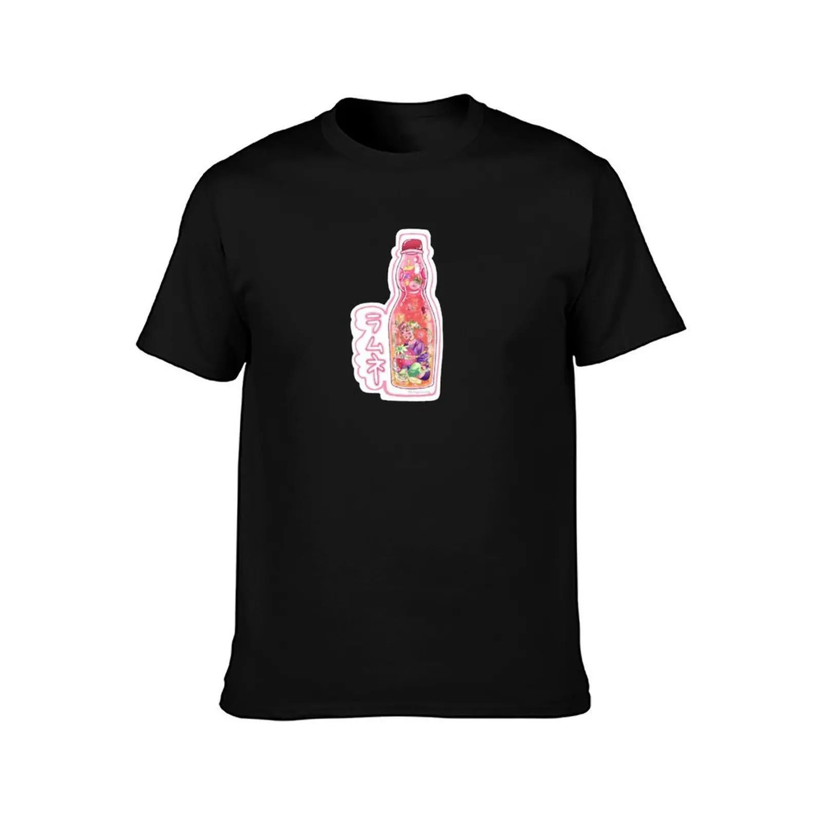 Ramune Girl T-Shirt Light Athletic Short Sleeve Tee Shirt T-Shirt