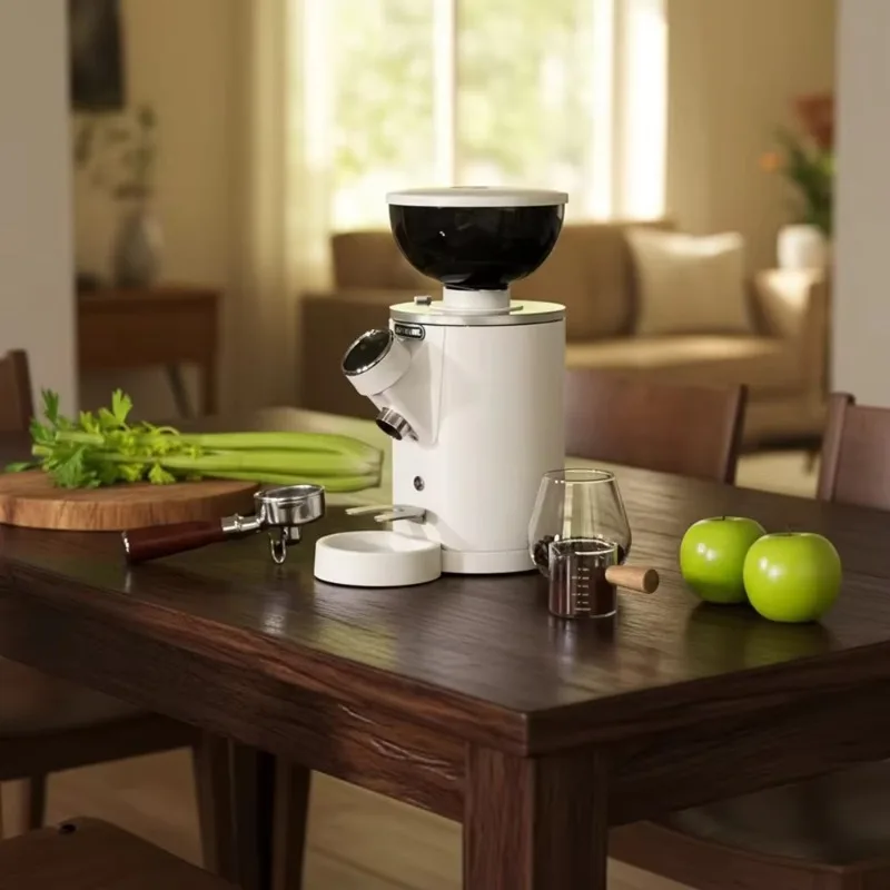 Airo Professional 60mm Stainless Steel Flat Burr Coffee Grinder for Cafe Shops Hotels Stepless Espresso Bean Grinding