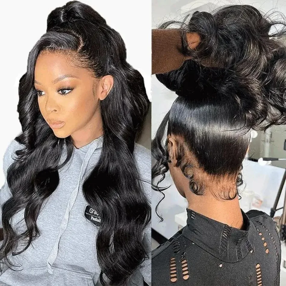 

Парик из натуральных волос 360 HD Full Lace с невидимым шнурком, 13x4, 13x6, Body Wave, предварительно выщипанный, с фронтальным кружевом, для женщин, 30-40 дюймов