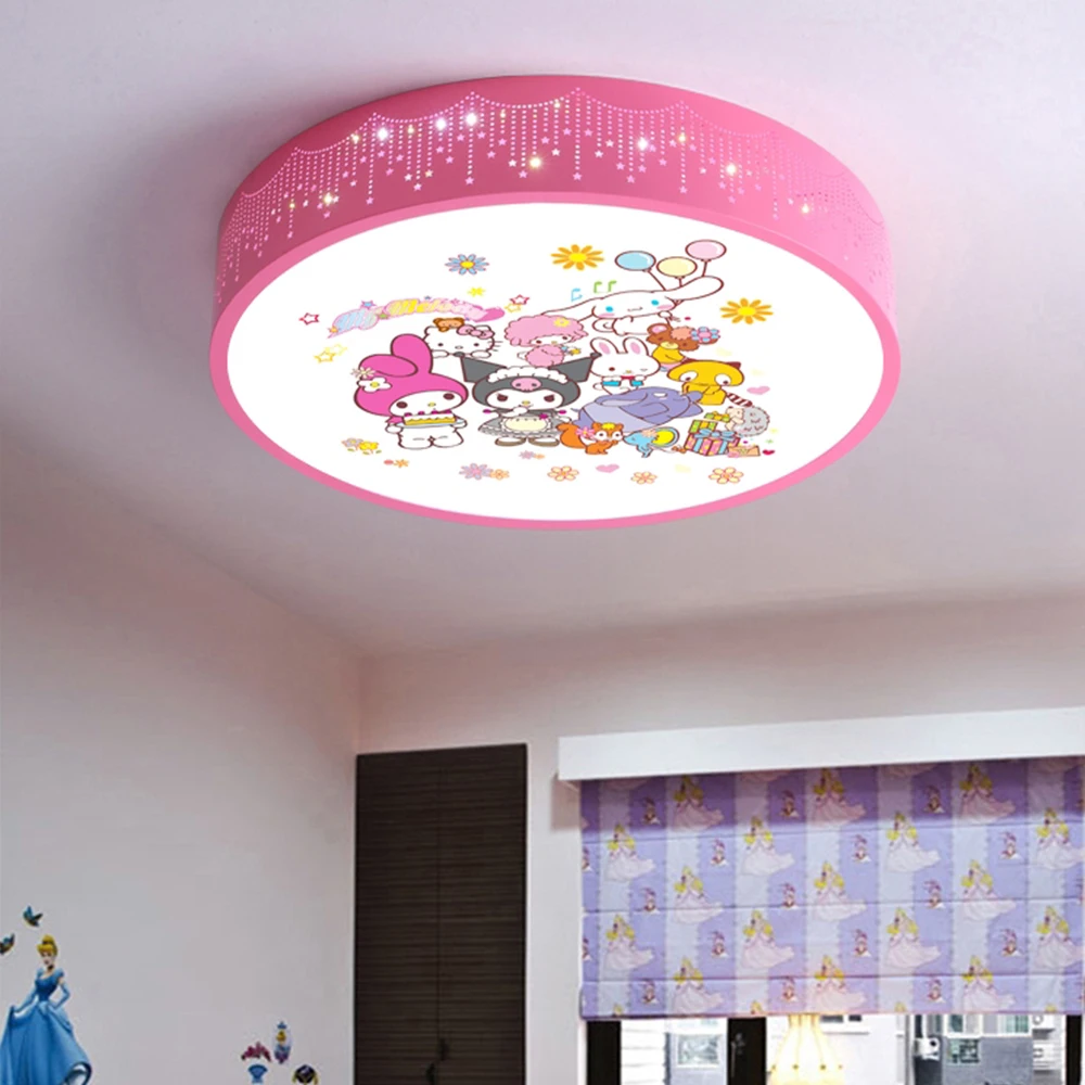 Sanrios Kawaii Cinnamoroll Led Ceiling Lamp Cute Anime Cartoon Living Room Bedroom Cloakroom Decoration Hallway Led Wall Lights