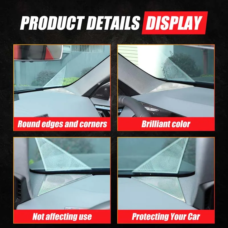 Dashboard Side Speaker Grill Cover Instrument Panel Tweeter Speaker Protector Mesh Car Accessories For BMW X3 G45 2025 2026 5